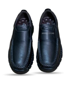 حذاء جلد طبيعي نعل رابر وفرش طبي